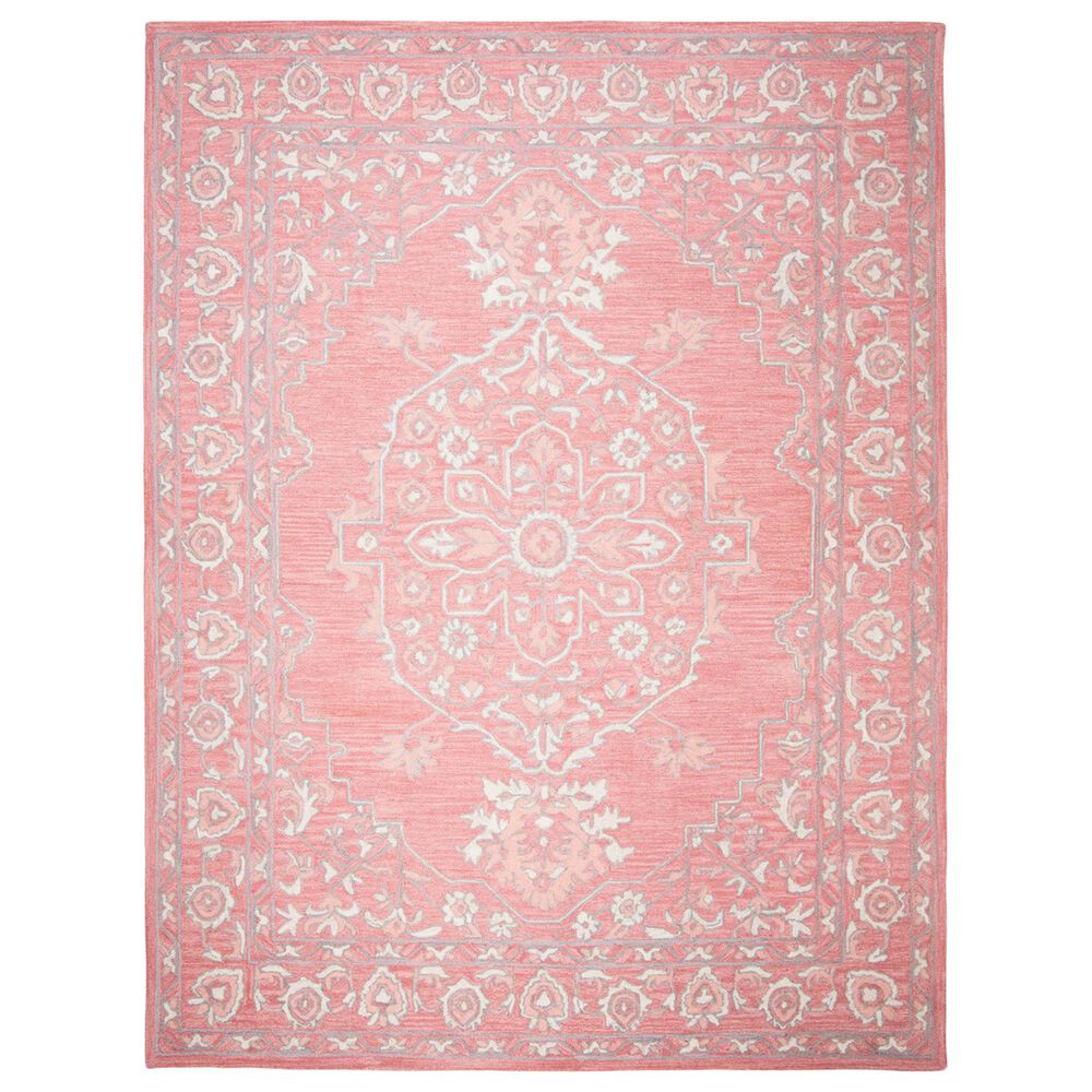 Safavieh Micro-Loop Oriental 10" x 14" Pink and Ivory Area Rug, , large