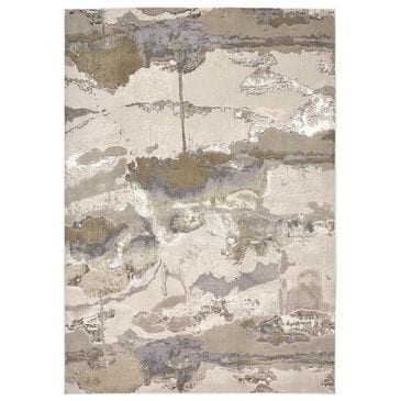 Feizy Aura Gold and Gray 6"7" x 9"6" Area Rug, , large