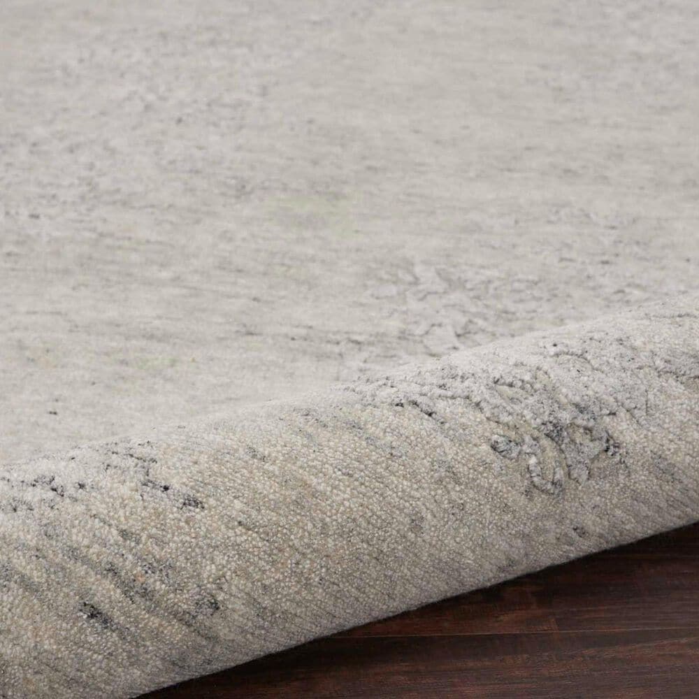 Nourison Silk Shadows 5&#39;6&quot; x 7&#39;5&quot; Ivory and Silver Area Rug, , large