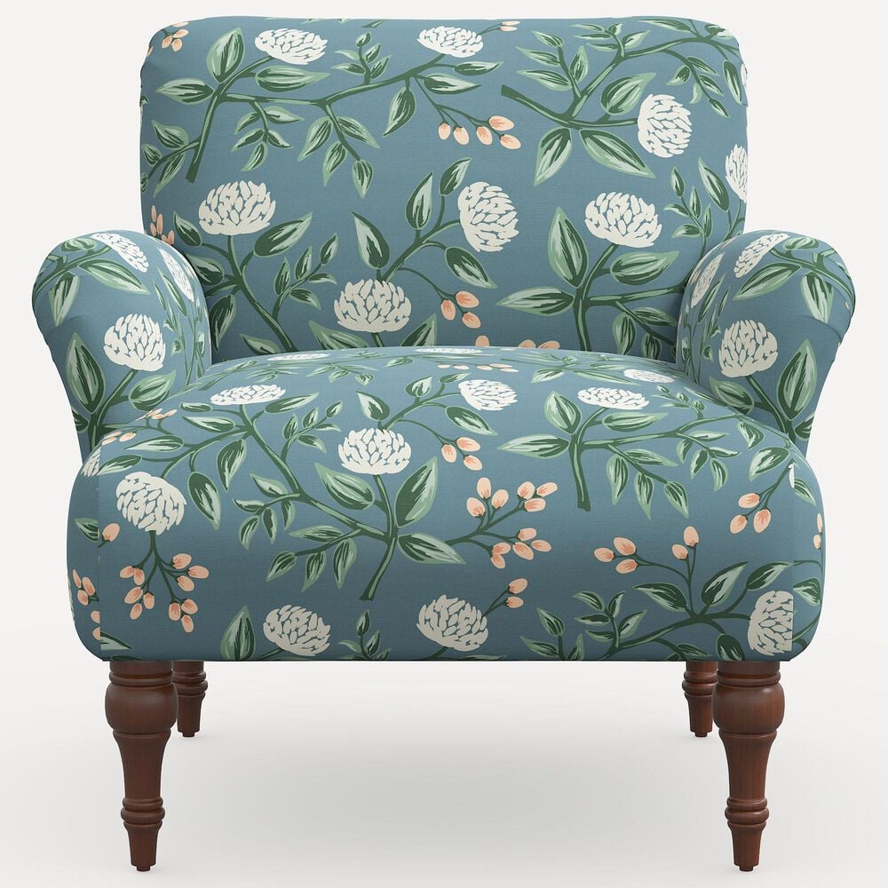 Rifle Paper Co Crafted by Cloth and Company Bristol Chair in Peonies Emerald, , large