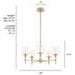 Hunter Xidane 5-Light Chandelier in Alturas Gold, , large