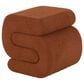 Maple and Jade 20" Boucle Accent Ottoman in Copper, , large
