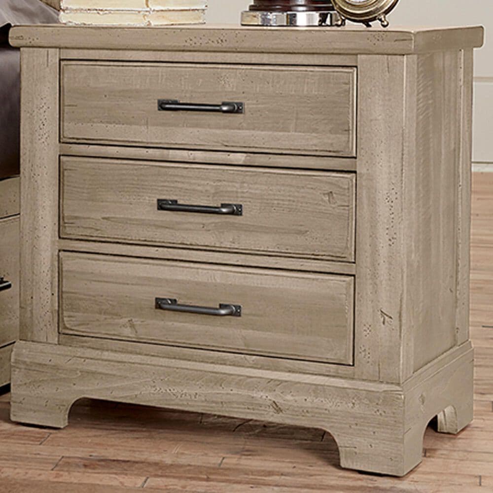 Viceray Collections Cool Rustic 3-Drawer Nightstand in Clear Maple, , large
