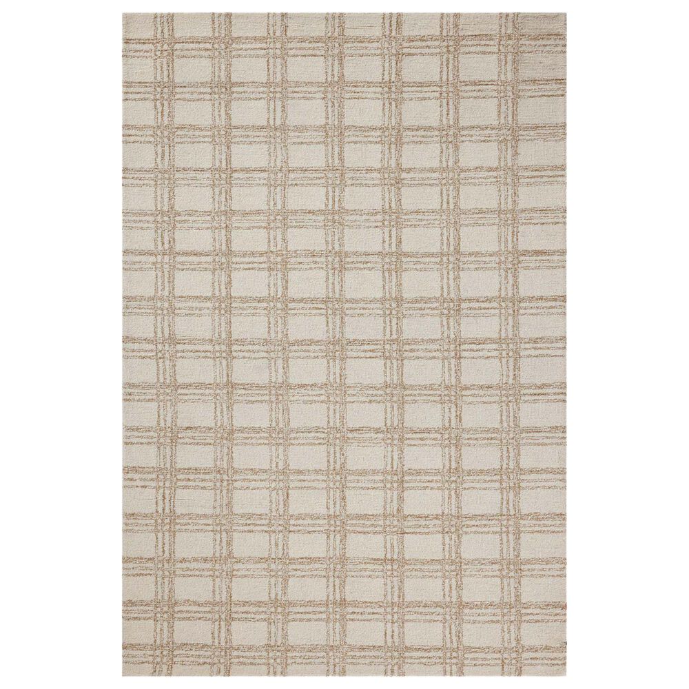 Chris Loves Julia x Loloi Polly 2" x 5" Cream and Sand Runner, , large