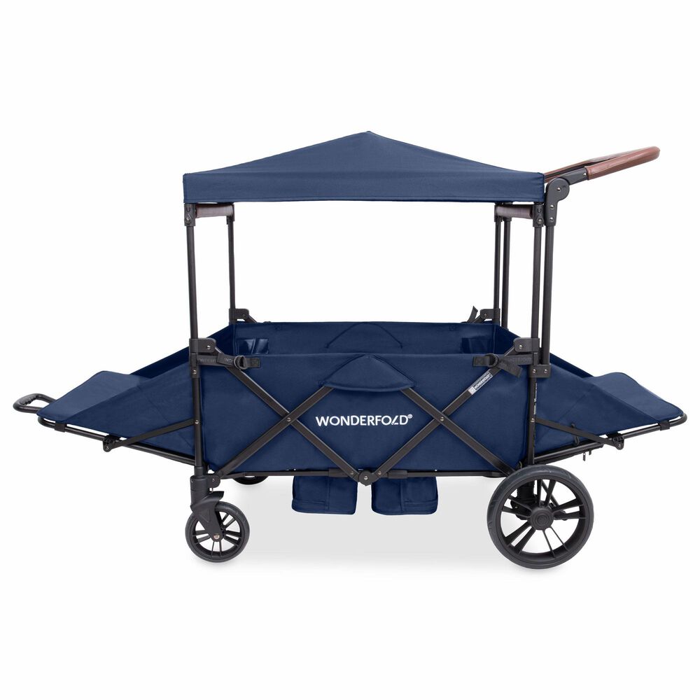 Wonderfold XR Series Rev 4-Seater Stroller Wagon in Navy, , large