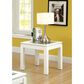 Furniture of America Loper End Table in White, , large