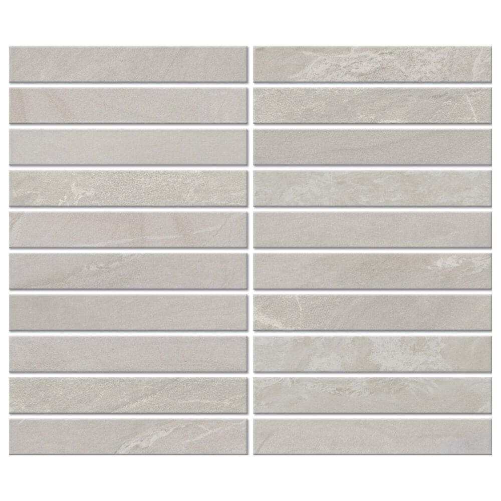 Dal-Tile Bryne Mist 1" x 6" on 10" x 12" Ceramic Mosaic Sheet, , large