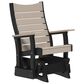 Amish Orchard 2" Outdoor Contour Glider Chair in Weatherwood and Black, , large