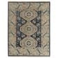 Feizy Fillmore 4" x 6" Blue and Ivory Area Rug, , large