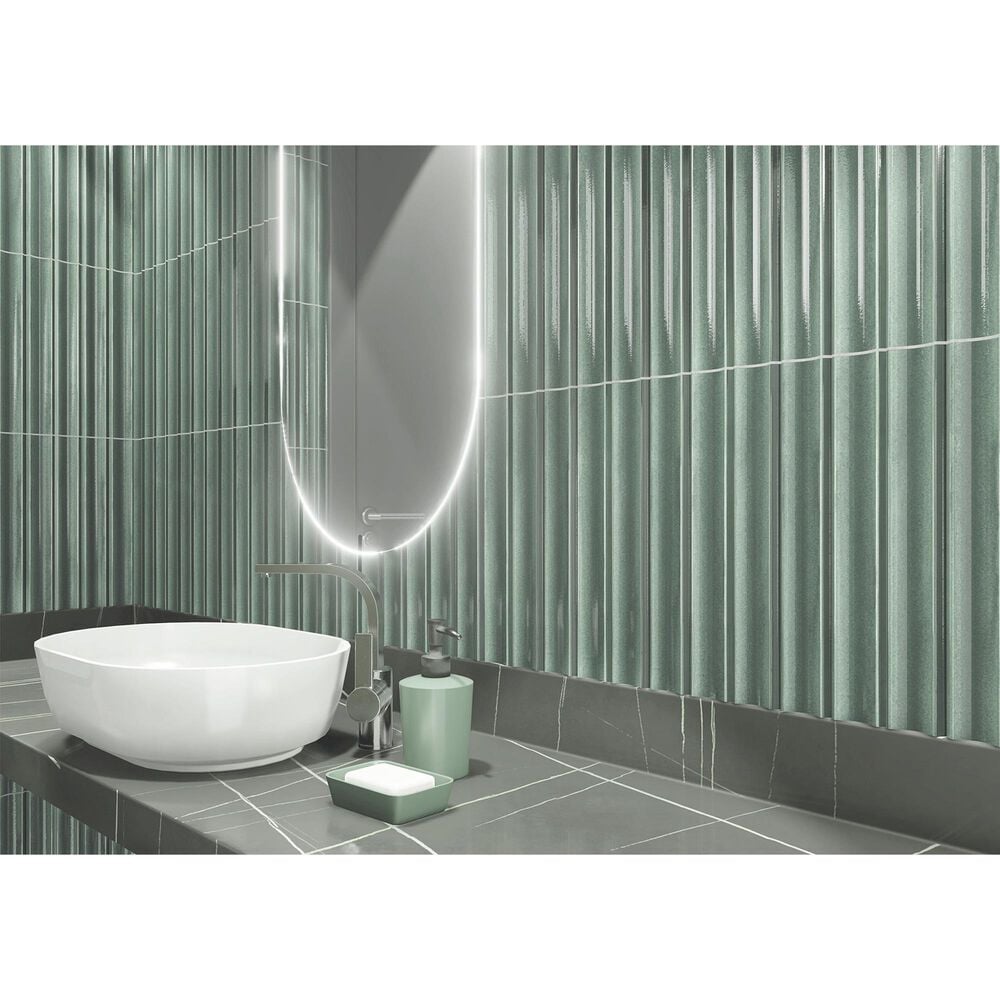 Emser Tubage Aloe 7&quot; x 16&quot; Porcelain Tile, , large