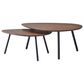 Adesso Hendrix Nesting Coffee Table in Walnut and Black, , large