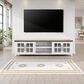 Legends Home Providence 96" TV Console in White and Bourbon, , large