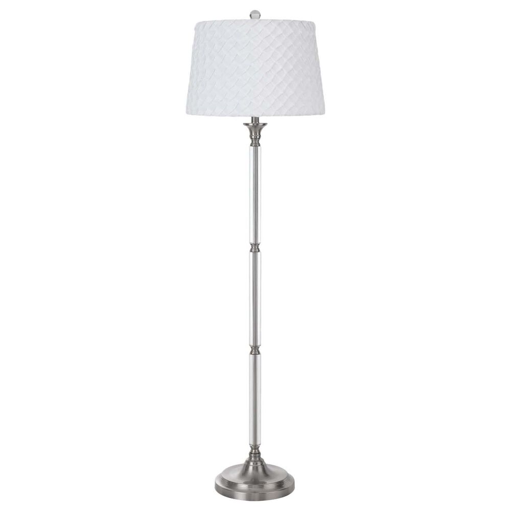 Cal Lighting Ruston Floor Lamp in Brushed Steel, , large