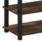 HOMLUX 3-Tier Shoe Rack in Amber Pine and Black, , large
