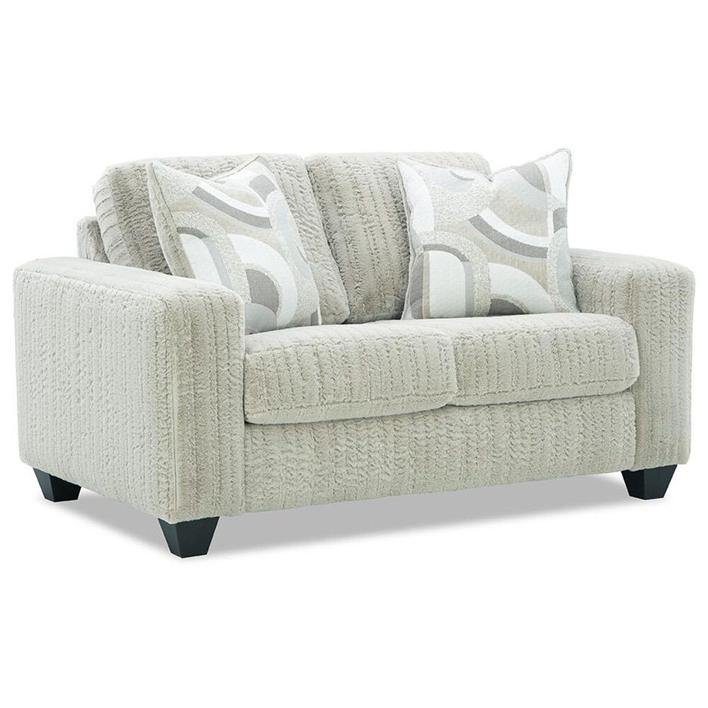 Albany Furniture Nestle Stationary Sofa and Loveseat Set in Buff, , large