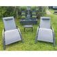 HOMLUX 3-Piece Oversized Patio Chaise Lounge Set in Grey, , large