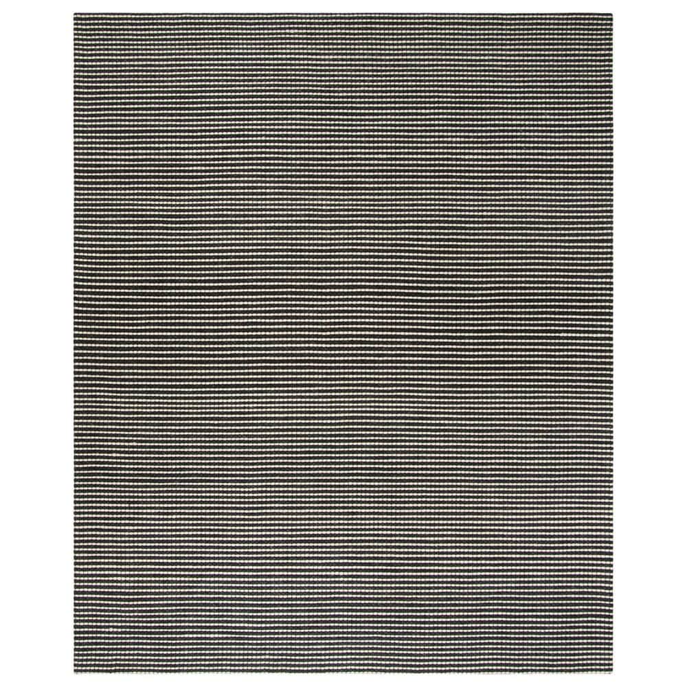 Safavieh Natura NAT801E 8" x 10" Ivory and Black Area Rug, , large
