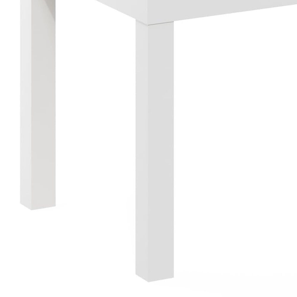 HOMLUX Rectangular Coffee Table in White, , large