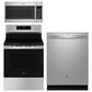 GE Appliances 3-Piece Kitchen Package with 30" Electric Range and 1.9 Cu. Ft. Microwave Oven in Stainless Steel, , large