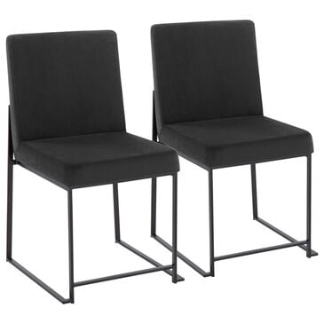 Lumisource Fuji Dining Chair in Black/Black (Set of 2), , large