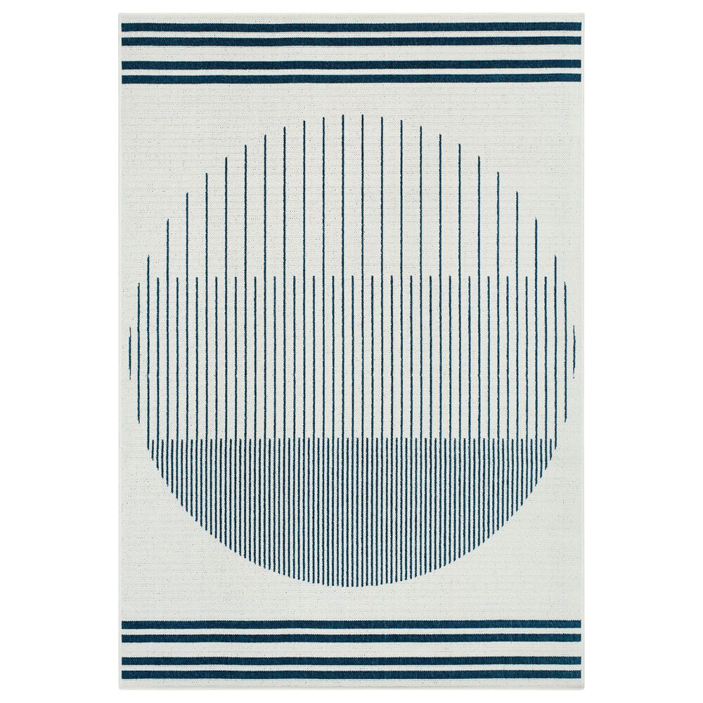 Surya Alfresco 2"5" x 4"5" Light Silver, Beige, Charcoal and Nickel Indoor/Outdoor Area Rug, , large