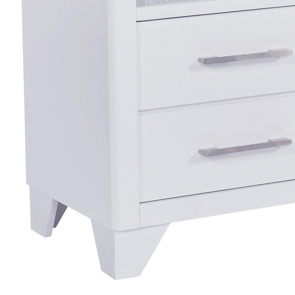 Ashley Jarlee California King Upholstered Bed with Two Nightstands in White, , large