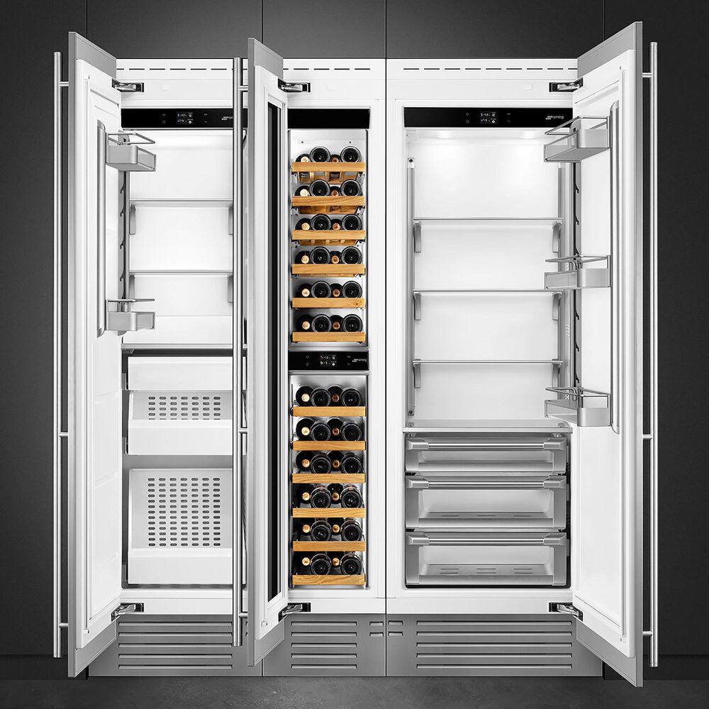 SMEG 17.41 Cu. Ft. Column Refrigerator in Stainless Steel, , large