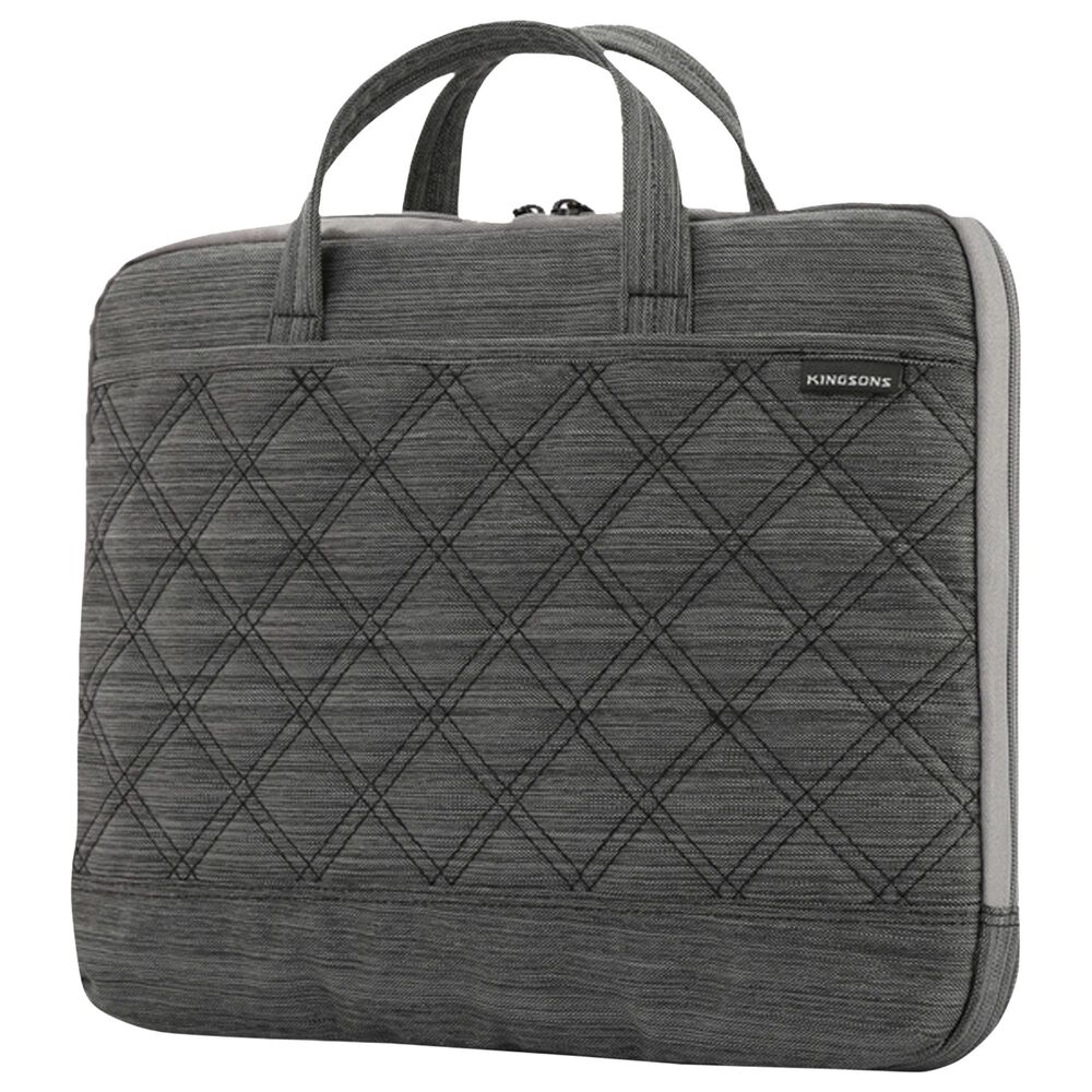Volkano 15.6 Laptop Shoulder Bag in Grey, , large