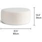 Sunday Citizen Rowan Ottoman in White, , large