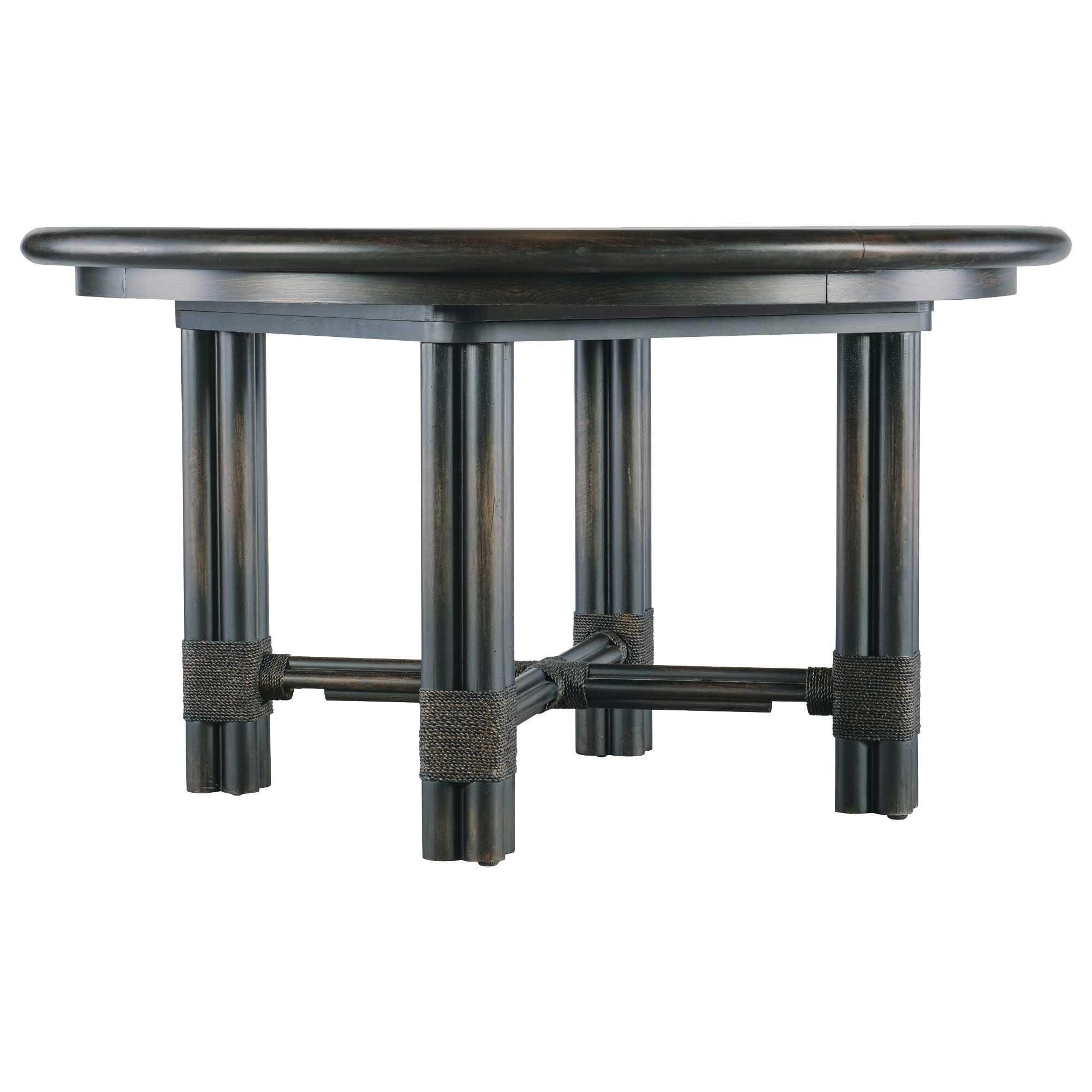 Black rattan hotsell dining table only
