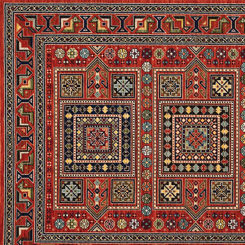 Oriental Weavers Lilihan Geometric 002C6 2&#39; x 6&#39; Red Scatter Rug, , large