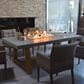 Elementi Fire Sonoma Rectangle Natural Gas Dining Fire Table in Gray and Natural, , large