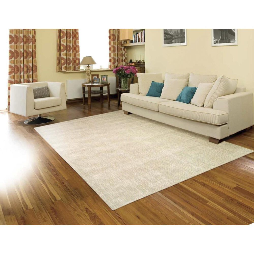 Nourison Starlight STA02 5&#39;3&quot; x 7&#39;5&quot; Oyster Area Rug, , large