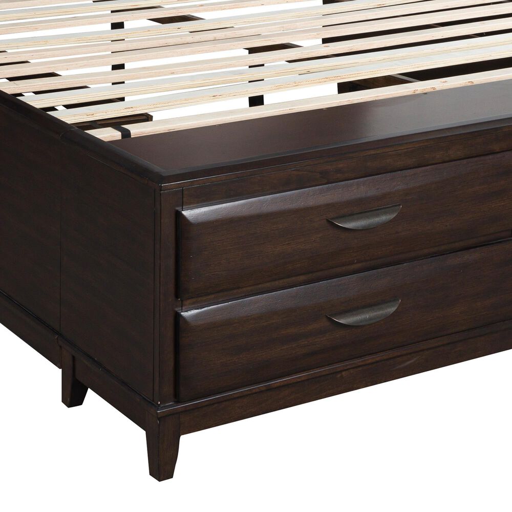 Ashley Vanmore California King Storage Bed in Dark Brown, , large