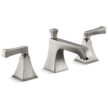 Kohler Memoirs Stately Widespread Bathroom Sink Faucet in Vibrant Brushed Nickel, , large