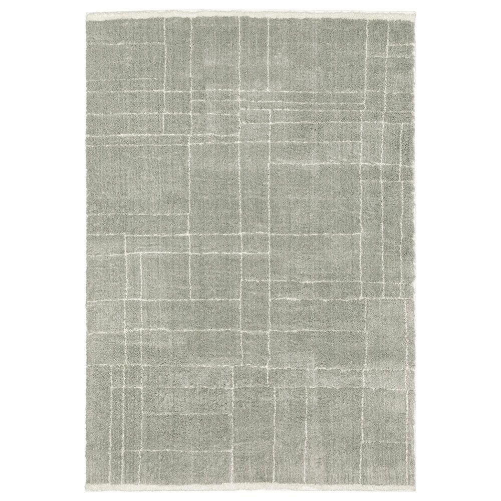Oriental Weavers Verona Geo Lines 2" x 3" Grey Area Rug, , large