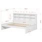 Forest Grove Full Bookcase Bed White, , large