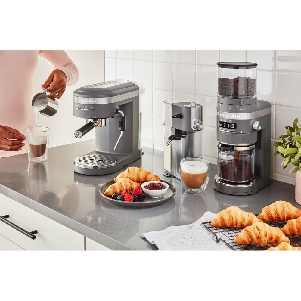 KitchenAid Matte Charcoal Grey Semi-Automatic Espresso Machine