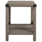 Walker Edison Barn Door Side Table in Grey Wash, , large