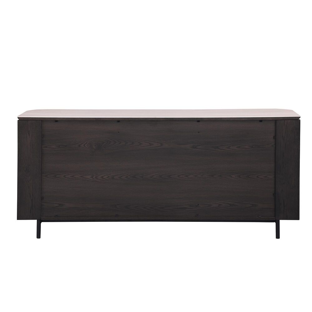 Monroe Edith-Skyler Buffet in Matte Beige and Matte Brown, , large