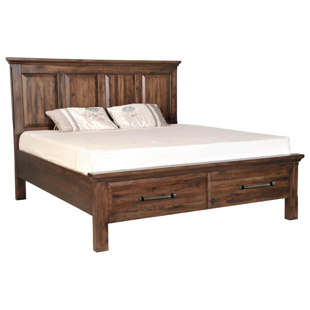 Napa Furniture Design 4-Piece Queen Bedroom Set in Dark Chestnut, , large
