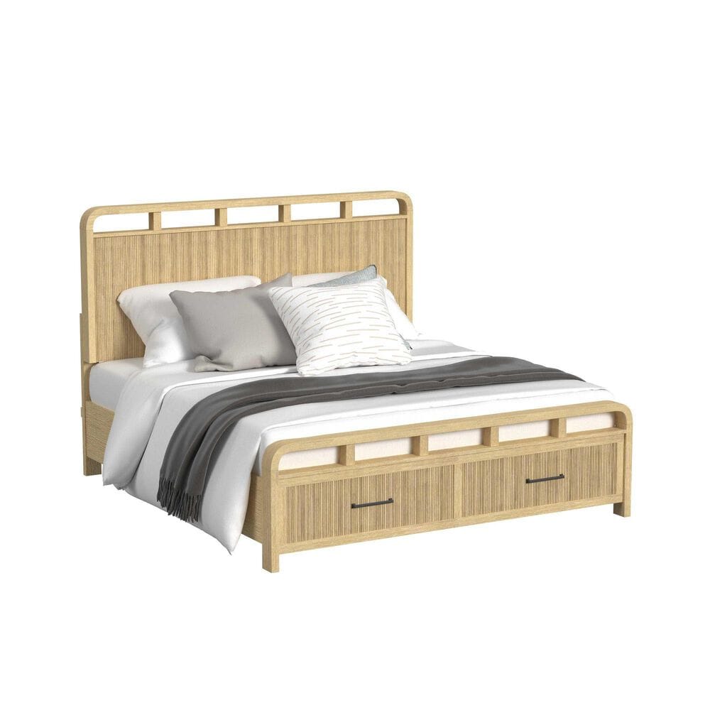 Mayberry Hill Ridgemont 5-Piece King Bedroom Set in Natural Brown, , large