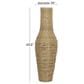 Maple and Jade 44" Faux Seagrass Handmade Floor Decorative Vase in Brown and Black, , large