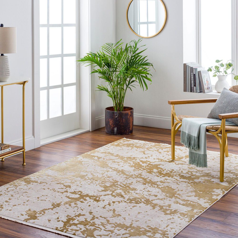 Surya Solar 9&#39;6&quot; x 13&#39; Tan, Medium Brown, Camel, Blush and Light Beige Area Rug, , large