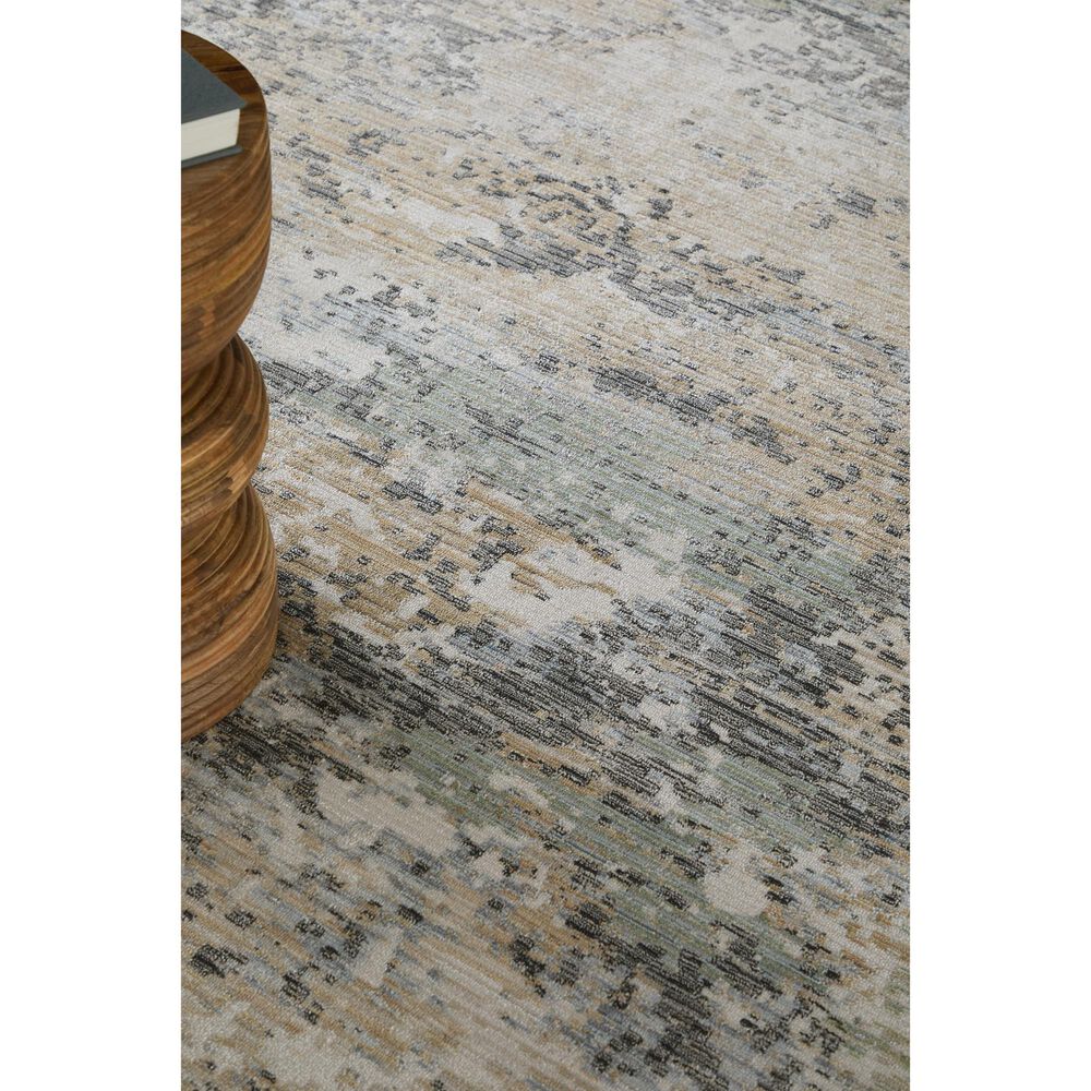 Feizy Greenwich Beige and Multicolor 2'6" x 7'3" Runner, , large
