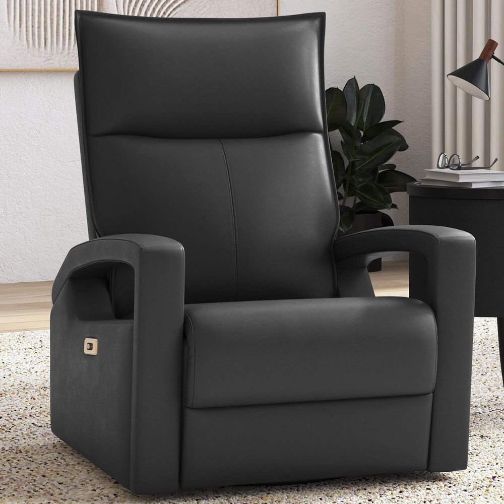 Mayberry Hill Eco Power Swivel Glider Recliner in Del Mar Grey, , large