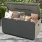 HOMLUX 160-Gallon Outdoor Storage Deck Box in Gray, , large