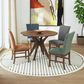 37B Santa Barbara Dining Side Chair with Avocado Upholstered in Walnut, , large