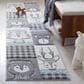 Safavieh Carousel CRK188 2" x 8" Grey and Ivory Kids Runner, , large