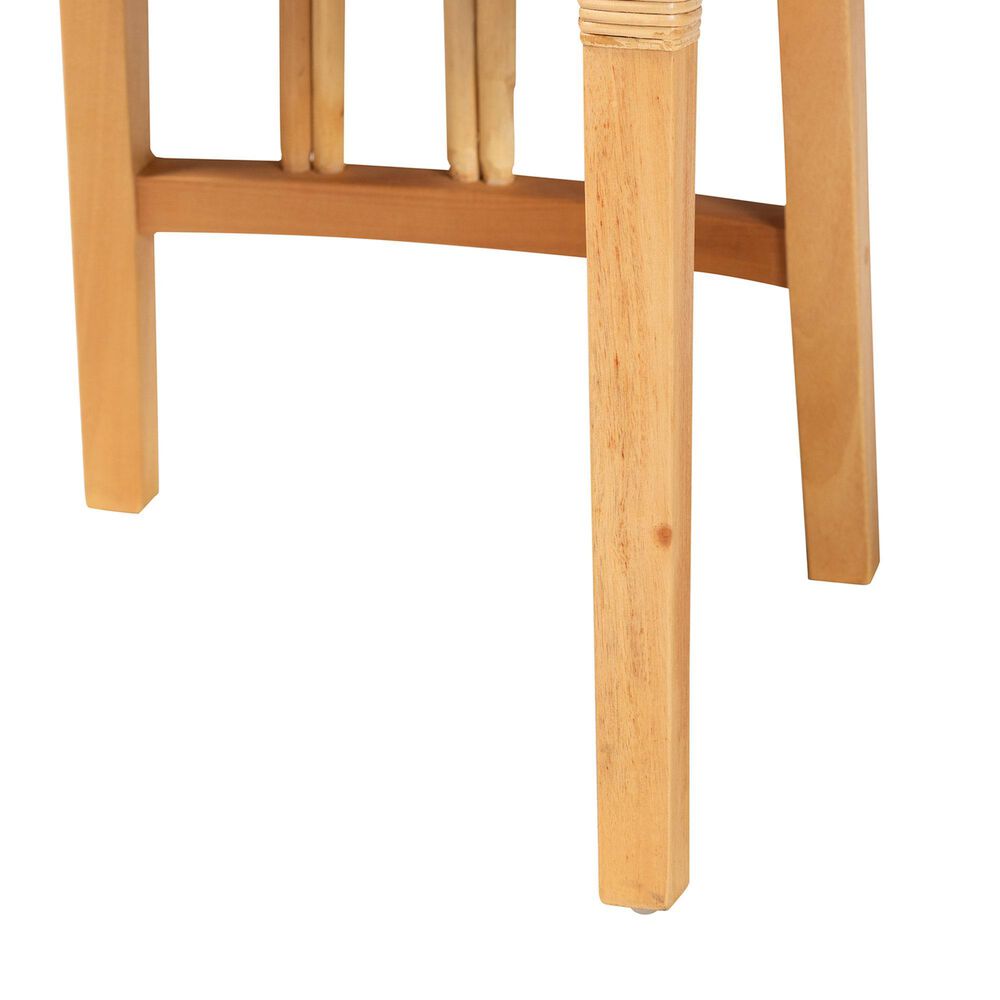 Baxton Studio Monaco Side Chair in Natural Brown and Oak Brown, , large